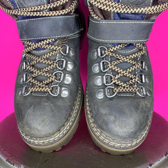 Vintage Candie's Leather Lug Sole Hiking Boot US 7.5 - Picture 3 of 9